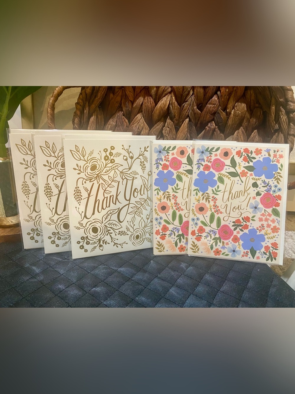 Rifle Paper Co. Thank You Cards - Gold Foil & Multicolor Florals